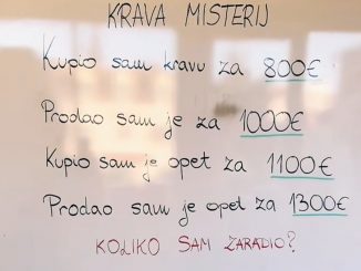 „Kupio sam kravu za 800 evra. Prodao sam je za 1.000 evra.