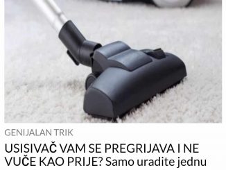 Dugotrajnom upotrebom desi se da usisivač sve slabije radi.