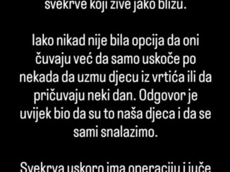 Dok su djeca bila mala 4 godine sam radila i plaćali