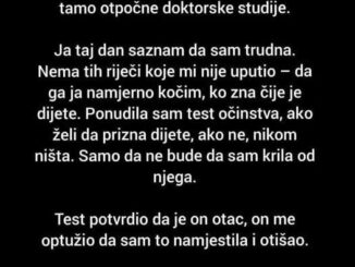 Trebali smo se vjenčati ubrzo. On dobije ponudu da ide