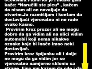 “Prije neku noć u 11 uvečer kuca neko na vrata,